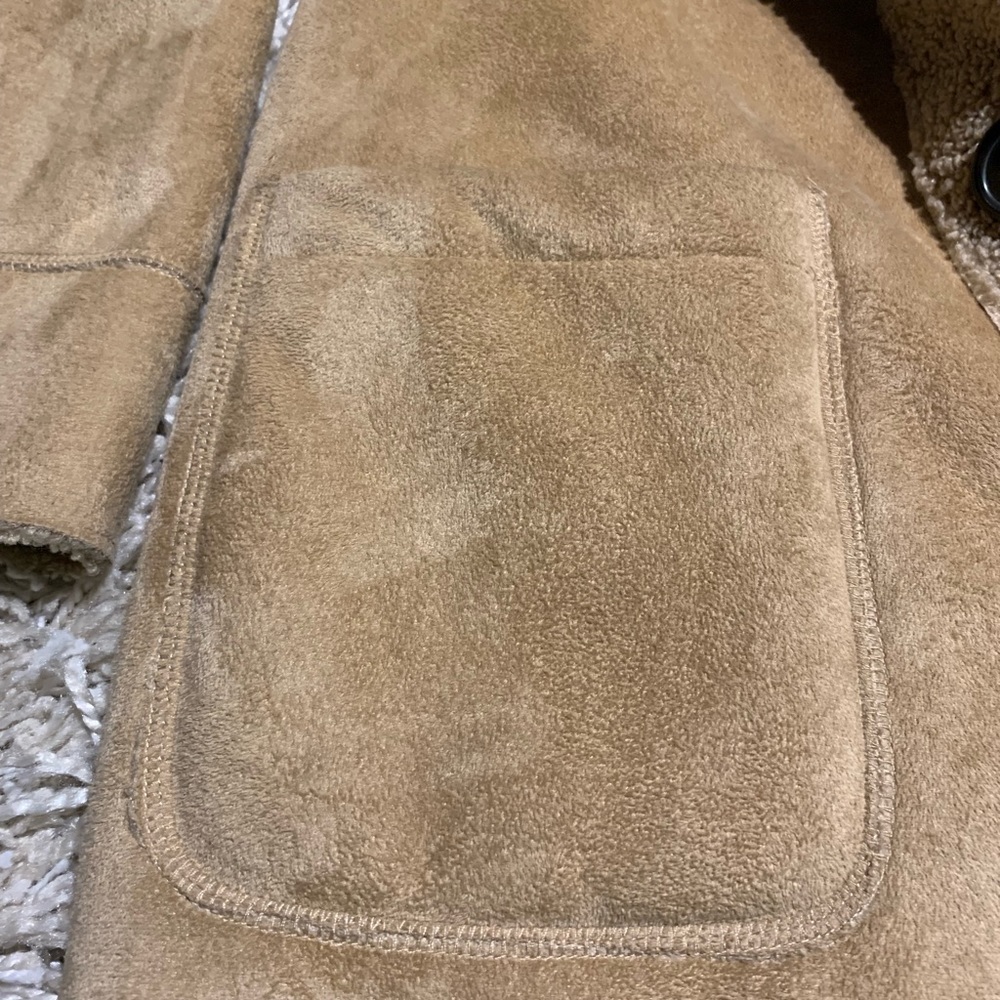 Zara Reversible Suede/Teddy Coat - Picture 3 of 7
